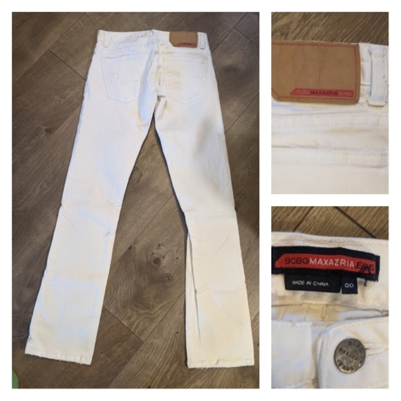 BCBG Maxazria Y2K white jeans - Picture 2 of 2